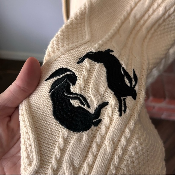 Emacity Threads Harry Styles Oversized Bunny Cardigan in Ivory Sz XL/2XL - Picture 5 of 10